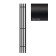 Terminus quatro electric heated towel rail "Circle", 1600x218 mm, Black Muars