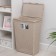 Besnaya basket with a lid "Loft", 50 l, color Latte