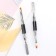 Acryl-gel brush, petal, 14 cm, d-6 × 9 mm, black/silver color
