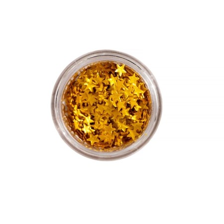Glitter Figure "Stars", golden-2
