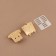 Bag's fastener, 3.5 × 3.8 cm, gold color
