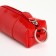 Pocket Key on the zipper, Textura, length 12.5 cm, ring, red color