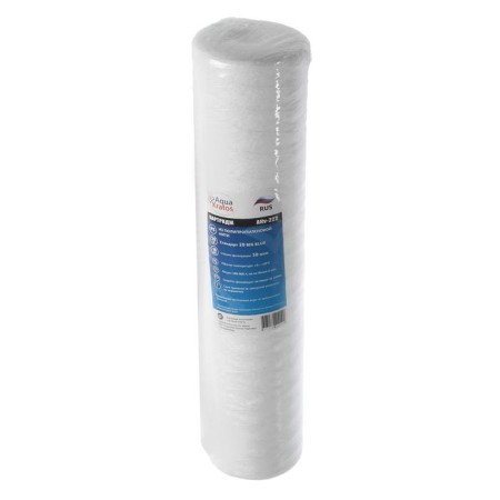 Smooth cartridge Aquakratos AKV-222, VV-20, thread, for cold water, 10 μm