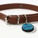Dog collar "My favorite" with an addressee, Osh 27-34 cm