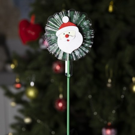 LED toy on the Santa Claus stick 11 × 29 × 4 cm, batteries Lr44x3, glow warm white-1