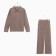Women's suit (sweater/pants), beige color, size 48