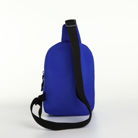 Textura lightning bag, external pocket, blue color-2