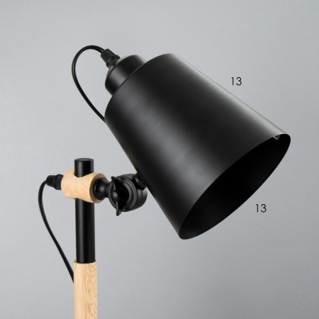 Burton table lamp E27 40W Black 17.5x17.5x54 cm Risalux-8