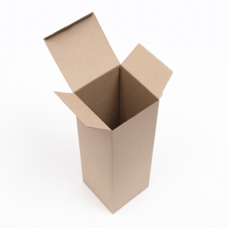 Box for a bottle, brown, 12 x 12 x 36 cm-2