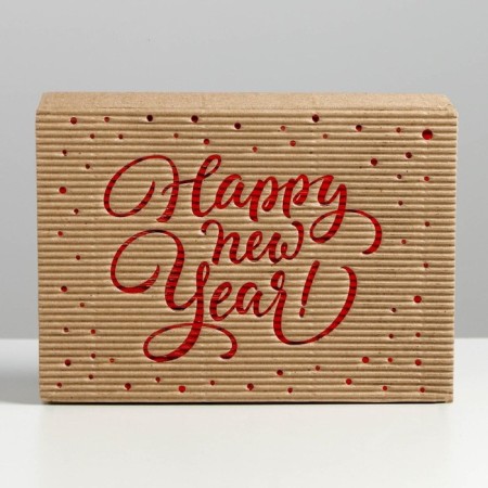 Folded rifting box "New Year", 21 x 15 x 5 cm, New Year-3