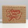 Folded rifting box "New Year", 21 x 15 x 5 cm, New Year