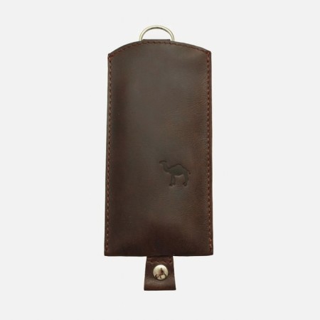 Key of zipper, length 15 cm, brown color