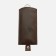 Key of zipper, length 15 cm, brown color