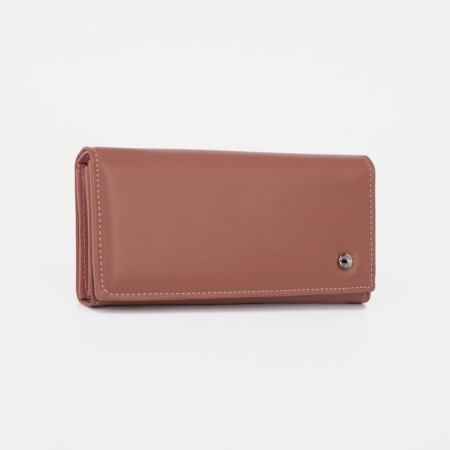 Women's wallet on magnet, pink color