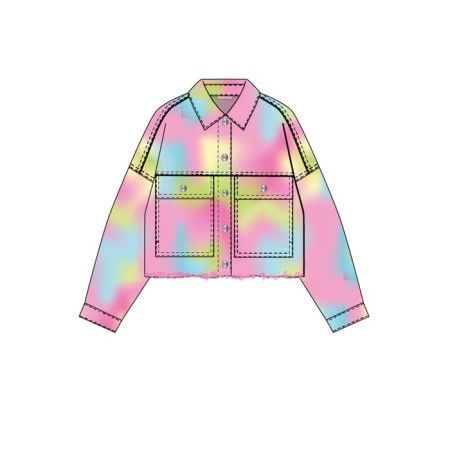 Denim jacket for the girl PlayTode, height 158 ​​cm-7