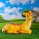 Figure for the site "Kosul" from gypsum good souvenirs, 27 cm, medium, brown