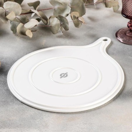 Porcelain dish for submitting Magistro "Blanche. Grill ", d = 30.5 cm, white color-2