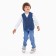 Vest for a boy, dark blue color, height 98 cm