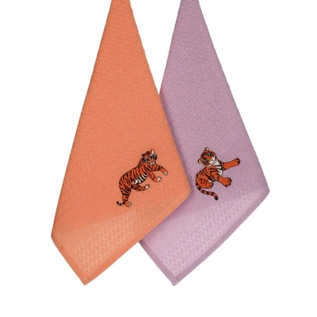 A set of wuffed napkins Diva Afrodita "Tiger", size 40x60 cm, 2 pcs-3