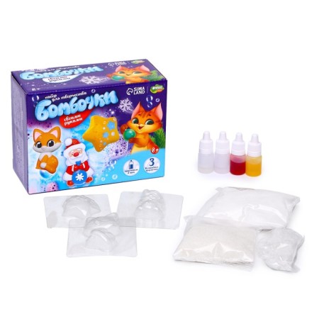 New Year's set for creativity. Do -it -yourself bombs for baths “New Year! Desires ", 3 forms-1