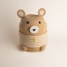 Bear weaving basket 