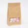 Zip-Lock package Craft with a flat bottom, rectangular window, 16 x 26 cm