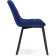 SHELS on a metal frame Chelsea Metal/velor, black/blue 50x60x80 cm