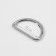 The half -ring for bags is cast, d = 20 mm, thickness - 2.3 mm, 2 pcs, nickel color