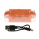 Wireless headphones KM12, TWS, inserts, BT 5.0, 30/200 mAh, transparent, orange