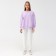 Costume (sweatshirt, trousers) minku: casual collection color lilac, size 52