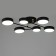 Almo chandelier 6XLED 144W 3000-6000K Black 80x58x21 cm Bayerlux