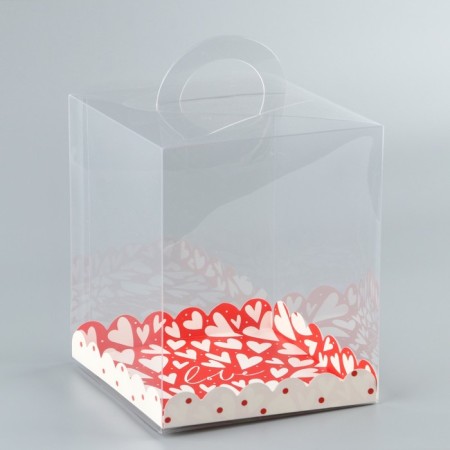Confectionery box, chest, packaging, “Favorite heart”, 14 x 14 x 18 cm-1