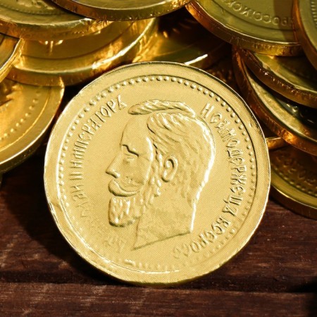 Chocolate coins in the Bank "Old Coins", 6 g-1
