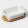 Bellatenero heat -resistant baking form, 1000 ml, 25.6 × 14.9 × 6.2 cm, white color