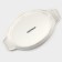 Baking form made of porcelain organic Gold, 500 ml, 22 × 13 × 4.5 cm, white color