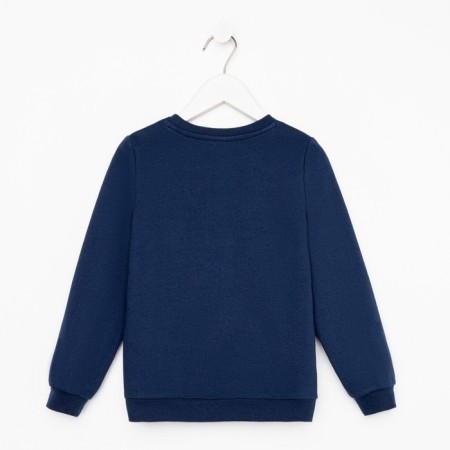 Sweatshirt for a boy, blue color, height 128-2