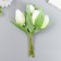 Flowers for decorating "snowy white tulips" 1 bouquet = 6 colors 14 cm
