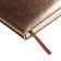 The diary is undathed, PVC cover, A5, 140 liter format, cell, metallic gold