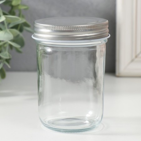 Bank for candles glass with a “transparency” lid 250 ml 7x7x9.5 cm
