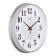 Watching clock, interior "rhms", silent, D-29 cm, silver