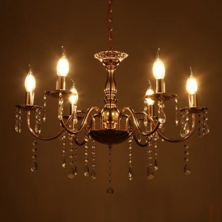 Chandelier 2461/6 E14 40W gold 62x62x32 cm Bayerlux-3