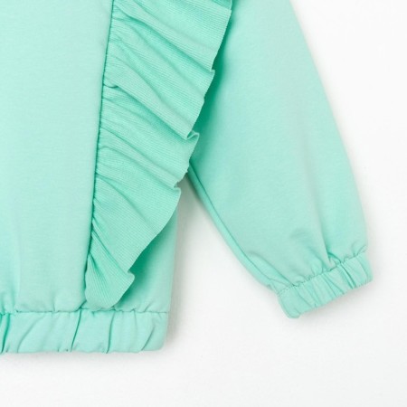 Sweatshirt for the girl KAFTAN "Basic Line" size 30 (98-104), mint color-6