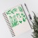 Stencil plastic "Herb" 13x13 cm