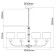 Palermo chandelier, size 96x260x96 cm, 480W 8xe14 IP 20
