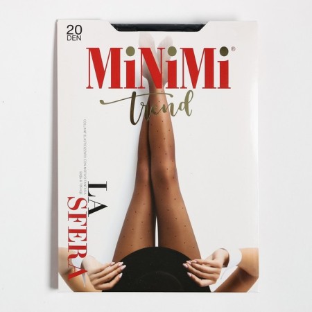 Women's tights minimi la sfera 20 Den (in polka dots), Nero color (black), size 5