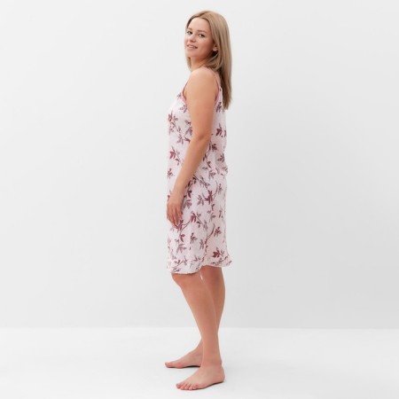Night shirt female, powder color, size 50-2