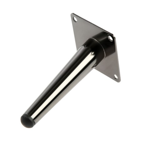 Furniture support Cappio OP07, h = 150mm, thick thickness 1.8, glossy color black-2
