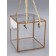 PET box with handles, gold, 12 x 12 x 12 cm
