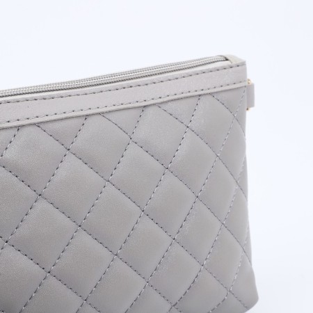Bag Cross-Bodi with a zipper, gray color-4