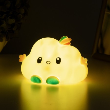 Night "Cloud" LED from AG13 batteries yellow 12x10x8 cm-3
